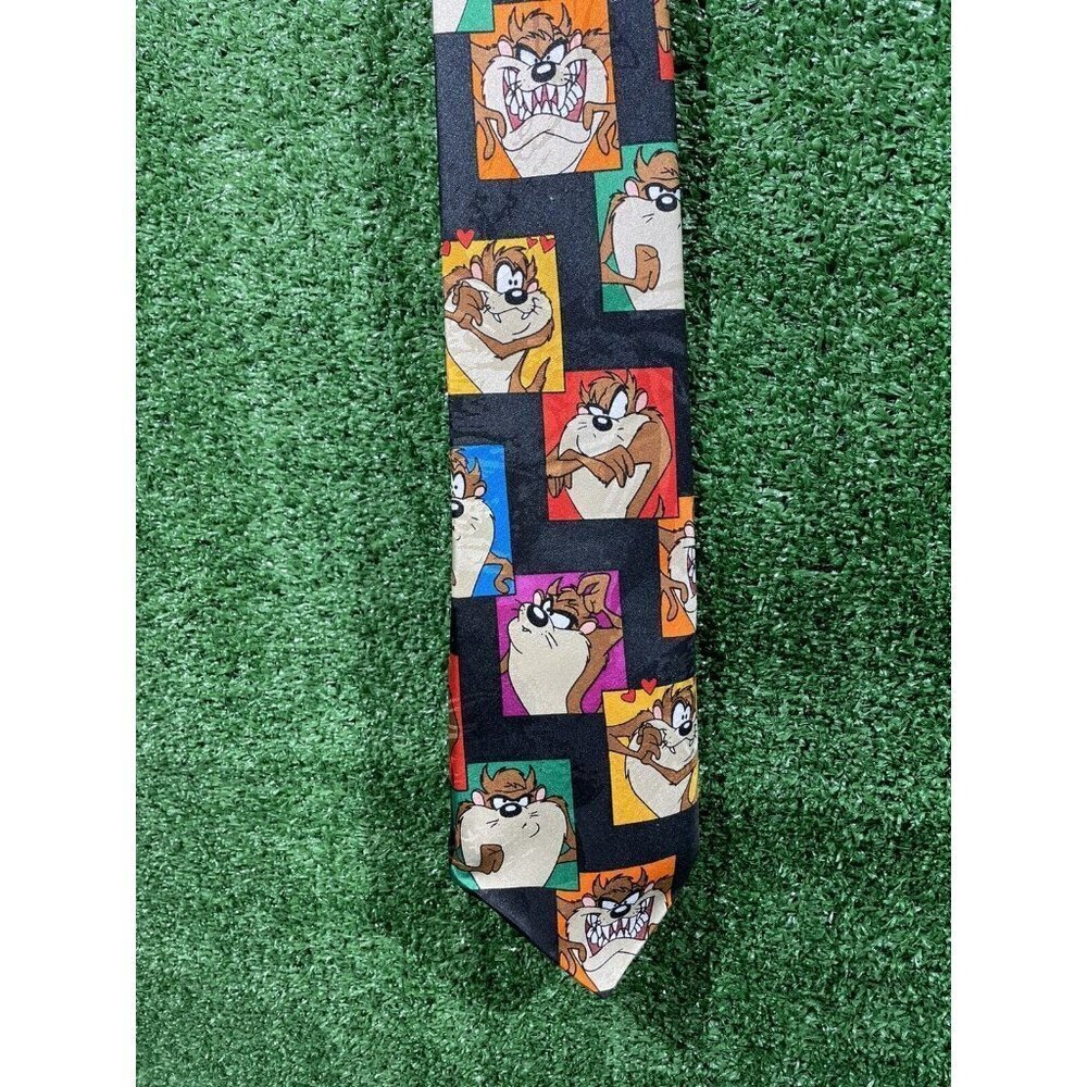 Lot Of 2 Vintage 90’s Looney Tunes Mania Ties Bugs Daffy Tweety RoadRunner Taz - Picture 3 of 11